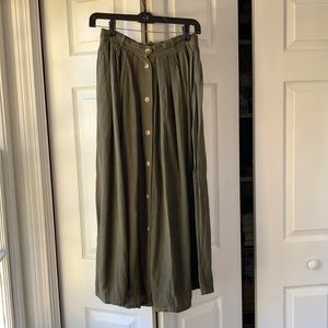 Vintage Buttondown Midi Skirt